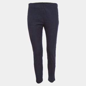 Joseph Navy Blue Stretch Gabardine Leggings M