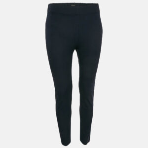 Joseph Navy Blue Stretch Gabardine Leggings M