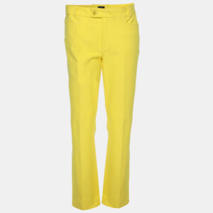 Joseph Yellow Viscose Blend Chino Pants M