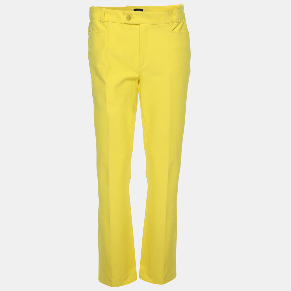luxury-women-joseph-used-clothes-p1140948-005 Joseph Yellow Viscose Blend Chino Pants M