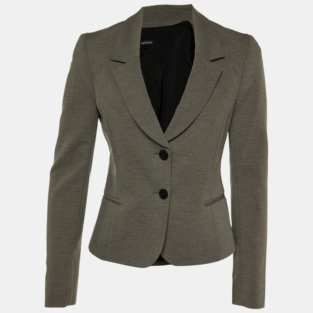 luxury-women-joseph-used-clothes-p1147110-001.jpg Joseph Grey Jersey Fitted Blazer M