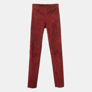 Joseph Burgundy Stretch Suede Legging S