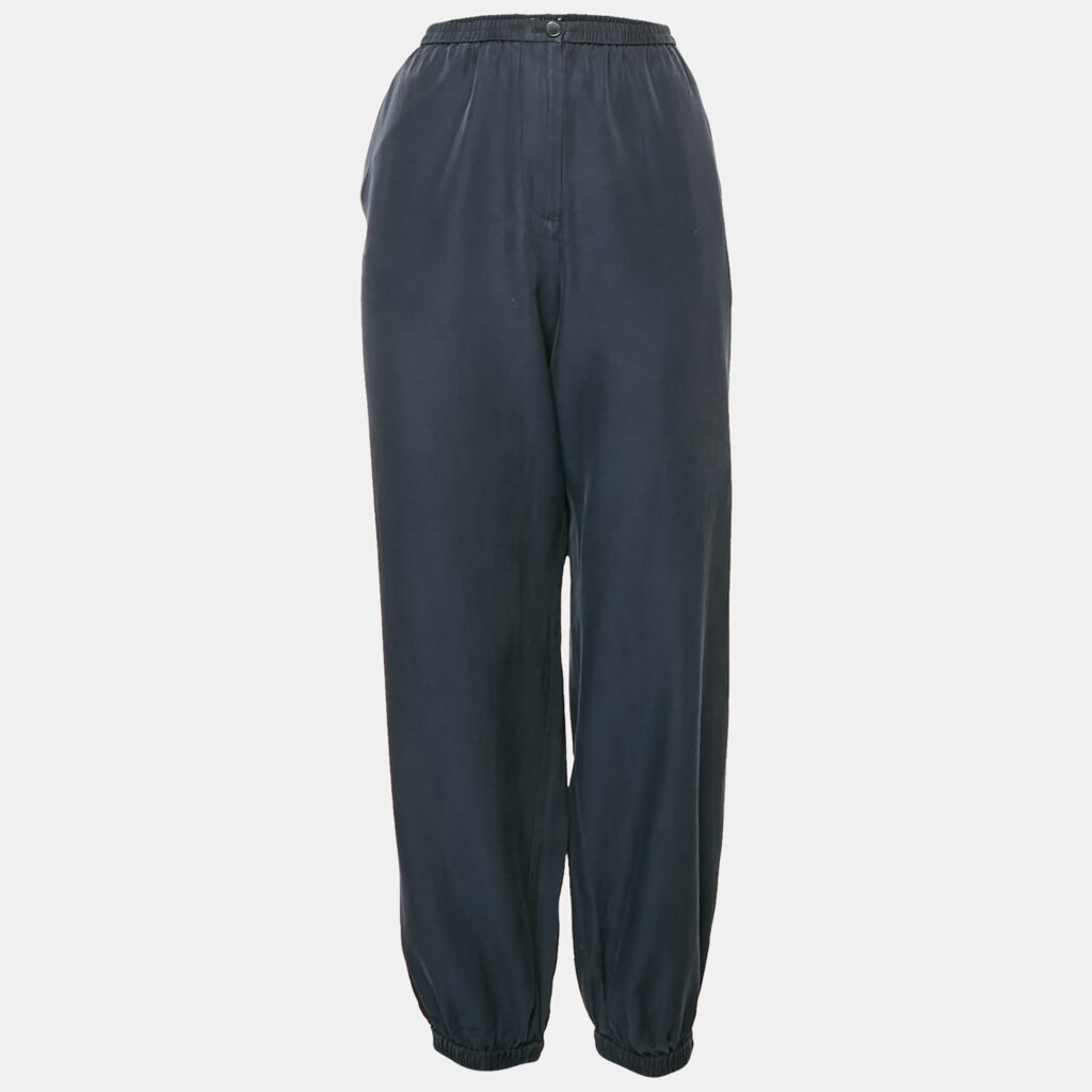 luxury-women-joseph-used-clothes-p1158439-003 Joseph Navy Blue Cotton Blend Trousers L
