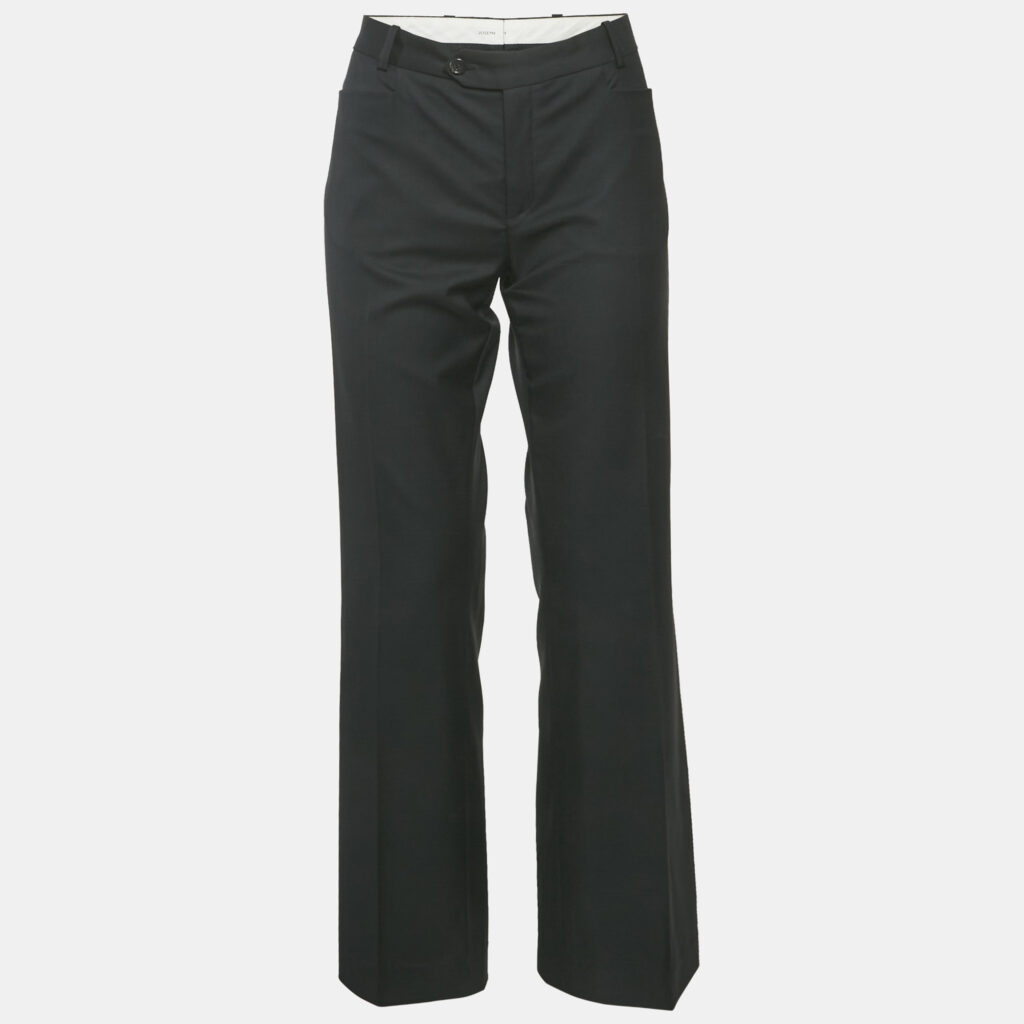 luxury-women-joseph-used-clothes-p1165867-007 Joseph Black Wool Wide Leg Rocket Super 100 Trousers M