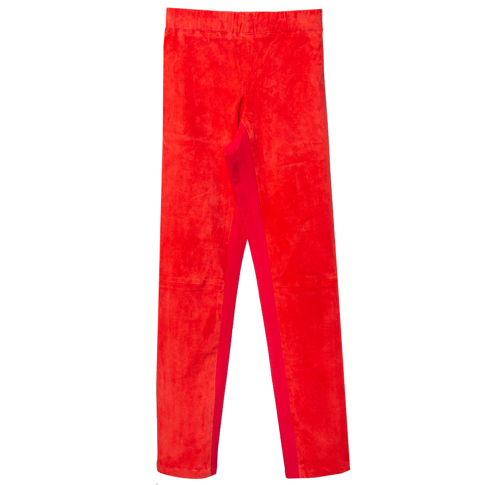 luxury-women-joseph-used-clothes-p374090-002 Joseph Red Lambskin & Cotton Stretch Leggings S