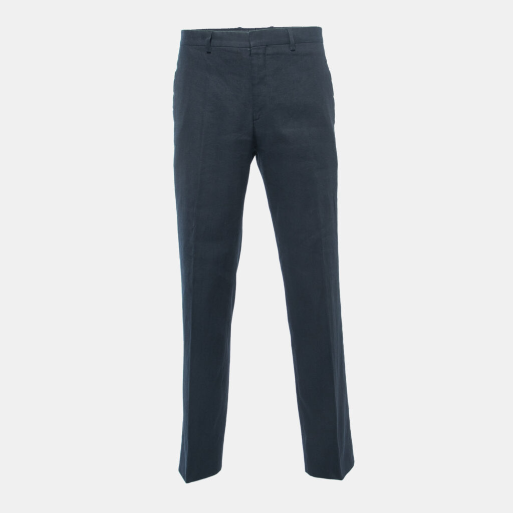 luxury-women-joseph-used-clothes-p865879-001 Joseph Navy Blue Linen Blend Trousers 3XL