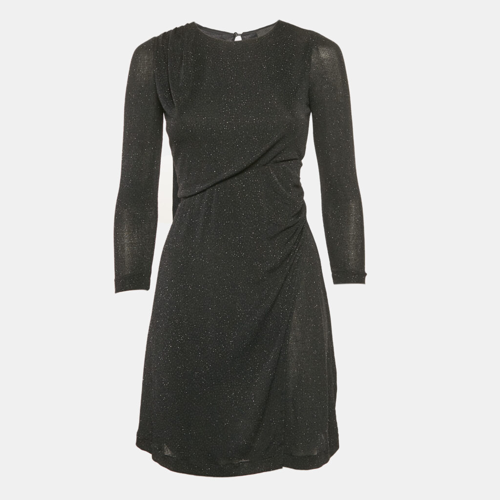 luxury-women-just-cavalli-used-clothes-p1115313-002 Just Cavalli Black Embellished Jersey Mini Dress S