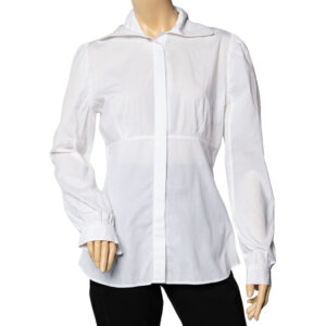 Just Cavalli White Cotton Paneled Button Front Shirt L
