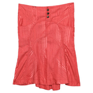 Just Cavalli Red Textured Cotton Mini Skirt S