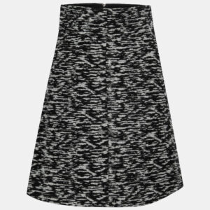 Just Cavalli Monochrome Tweed A-Line Skirt S