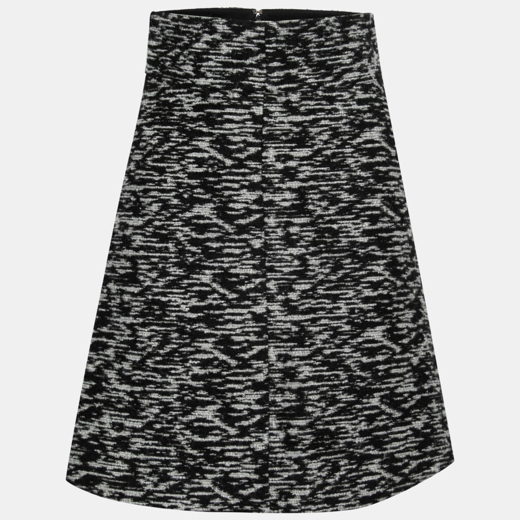 luxury-women-just-cavalli-used-clothes-p749600-001 Just Cavalli Monochrome Tweed A-Line Skirt S