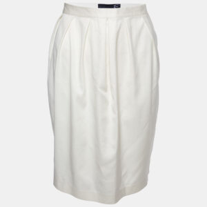 Just Cavalli Beige Pleated Mini Skirt M