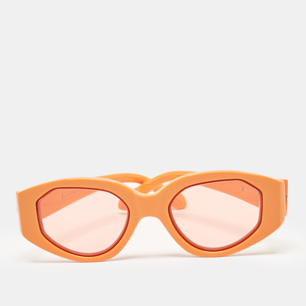 luxury-women-karen-walker-used-accessories-p1077287-001 Karen Walker Orange Castaway Cat Eye Sunglasses