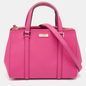 Kate Spade Pink Leather Newberry Lane Loden Tote