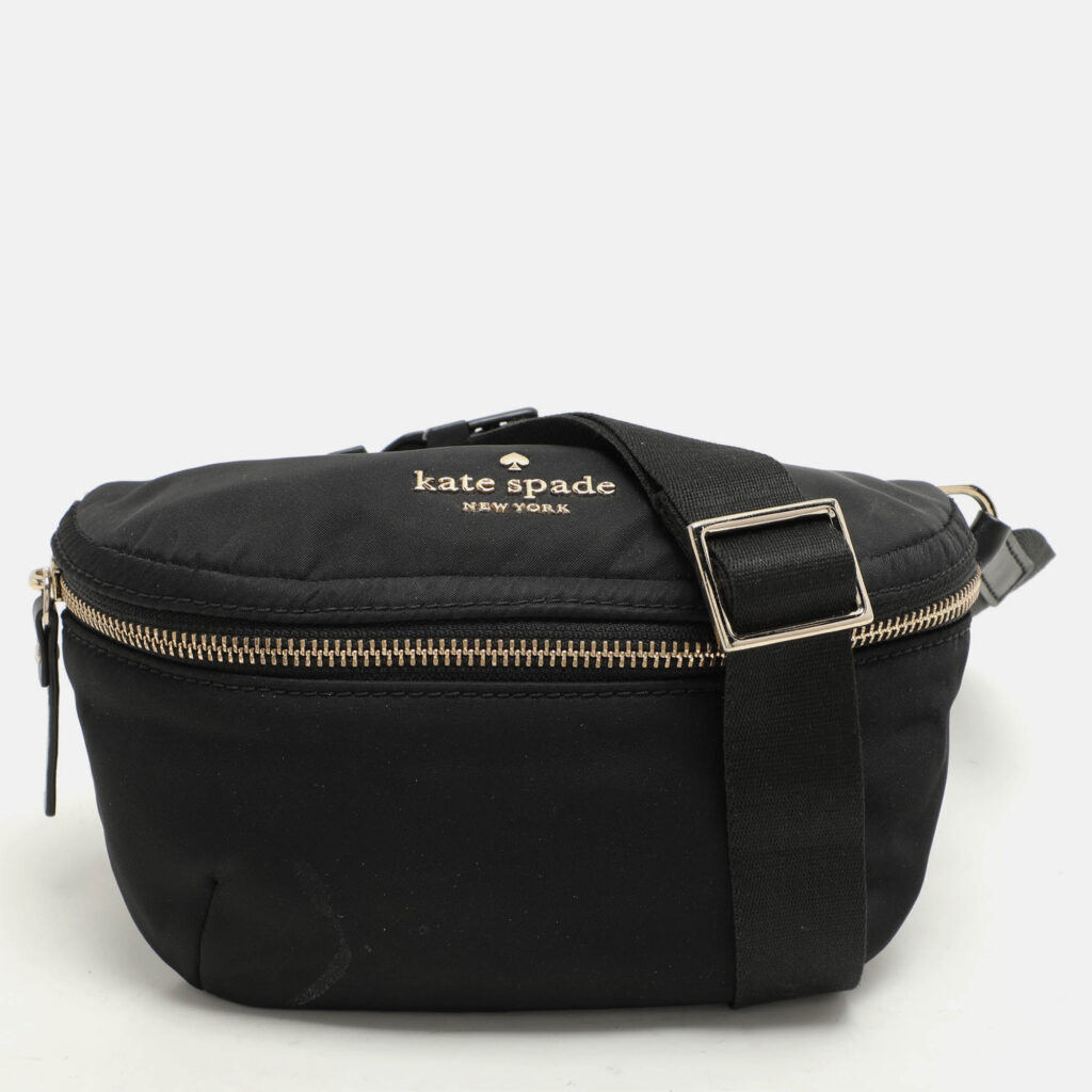 luxury-women-kate-spade-used-handbags-p1076822-015 Kate Spade Black Satin Belt Bag