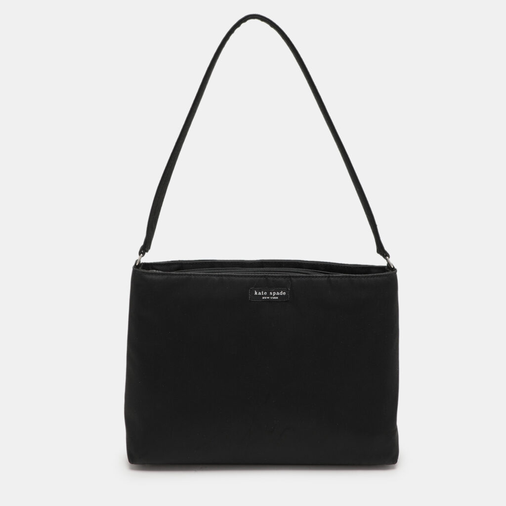 luxury-women-kate-spade-used-handbags-p1110782-001 Kate Spade Black Nylon Shoulder Bag