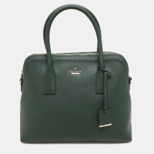 Kate Spade Green Leather Dome Satchel