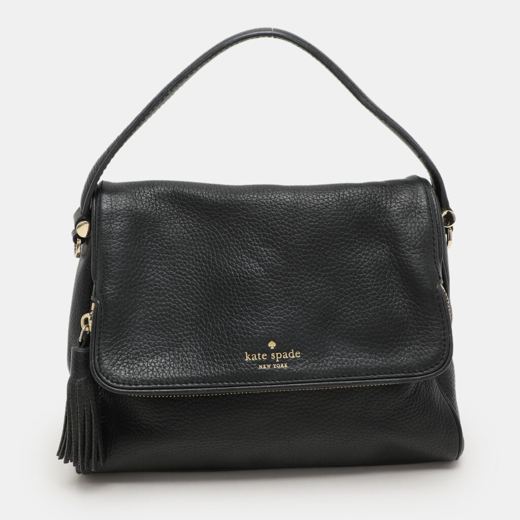 luxury-women-kate-spade-used-handbags-p1154056-013 Kate Spade Black Leather Chester Street Shoulder Bag