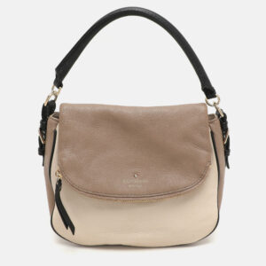 Kate Spade Beige/Cream Leather Small Devin Shoulder Bag