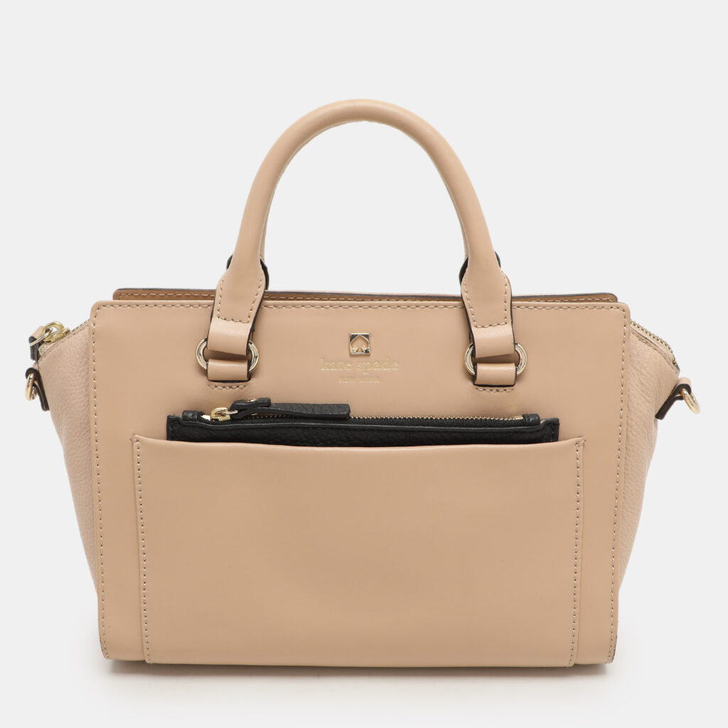 luxury-women-kate-spade-used-handbags-p1156617-024 Kate Spade Beige Leather Satchel