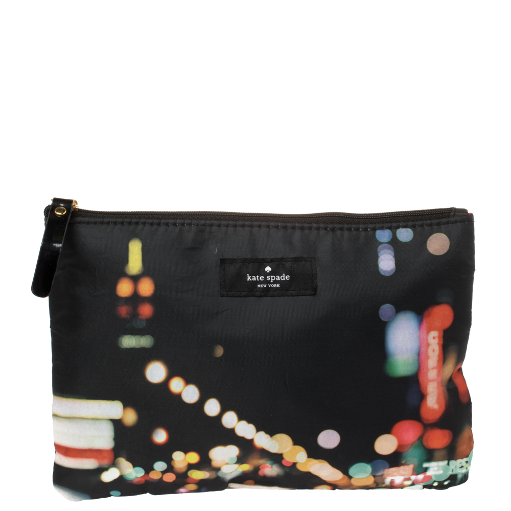luxury-women-kate-spade-used-handbags-p385022-006 Kate Spade Multicolor Nylon Zipped Pouch