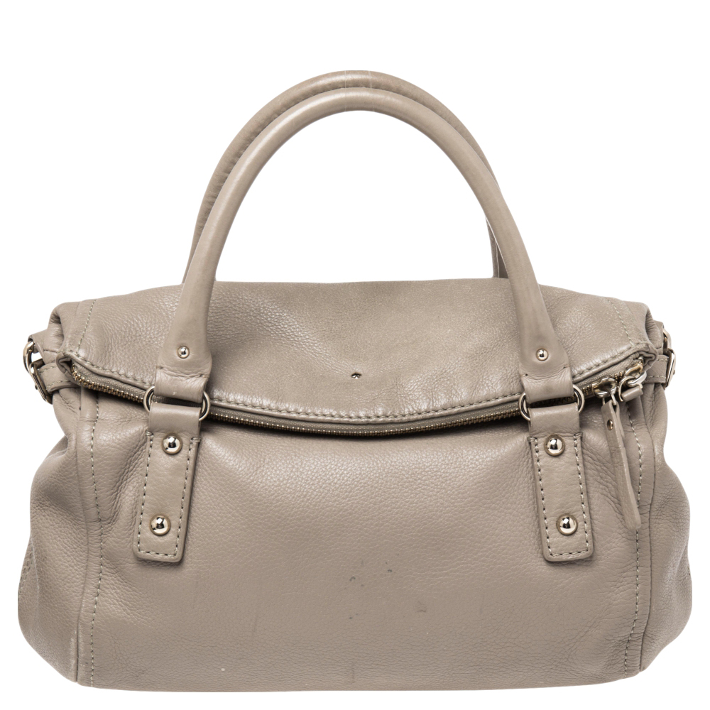 luxury-women-kate-spade-used-handbags-p487523-006 Kate Spade Beige Leather Cobble Hill Leslie Satchel