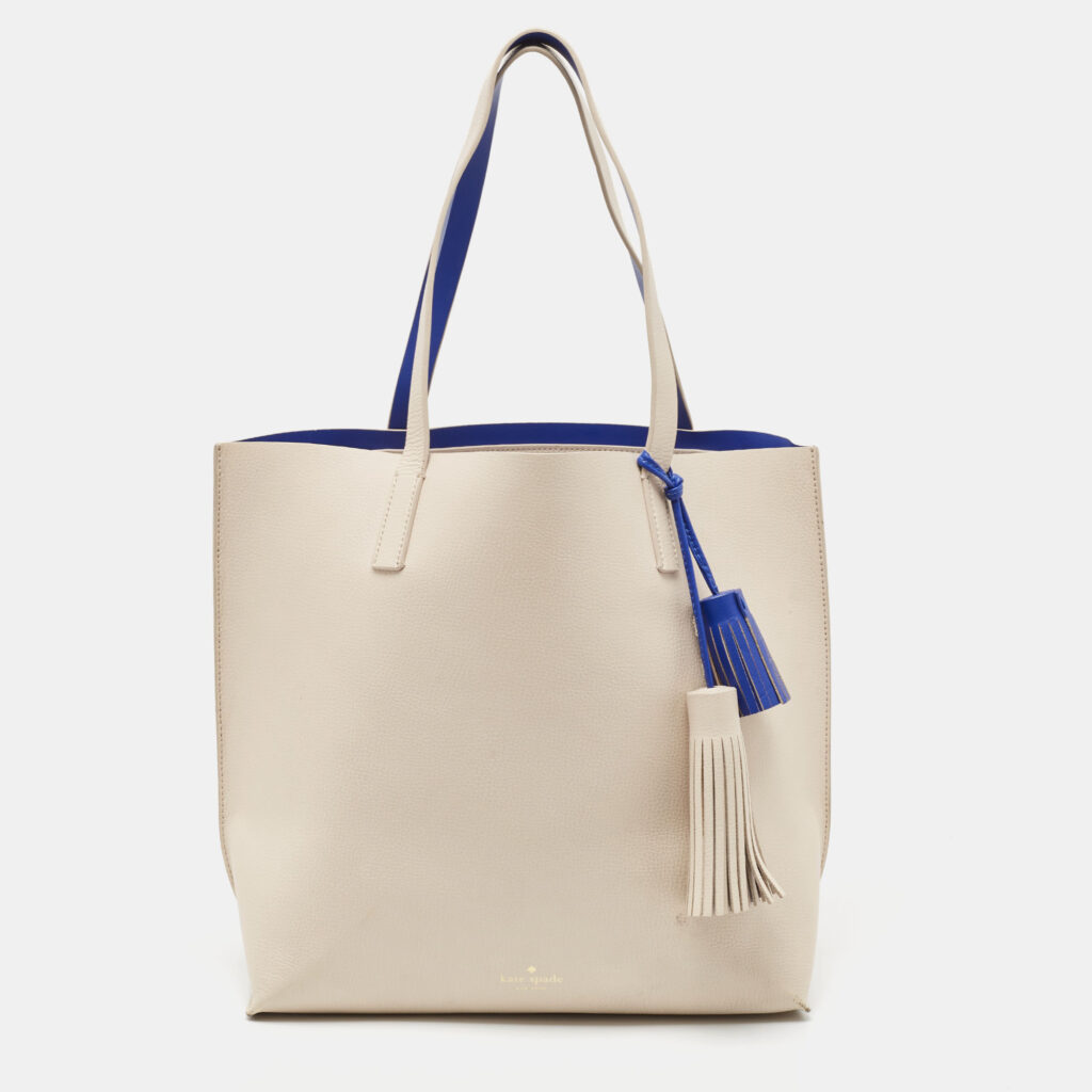luxury-women-kate-spade-used-handbags-p911647-017 Kate Spade Off-white Leather Foster Court Tasha Tote