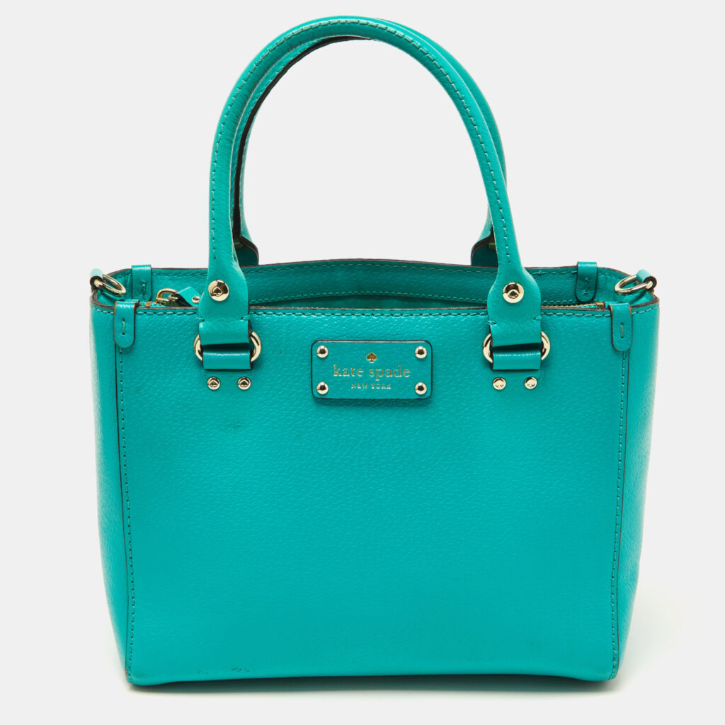 luxury-women-kate-spade-used-handbags-p932926-017 Kate Spade Green Leather Tote