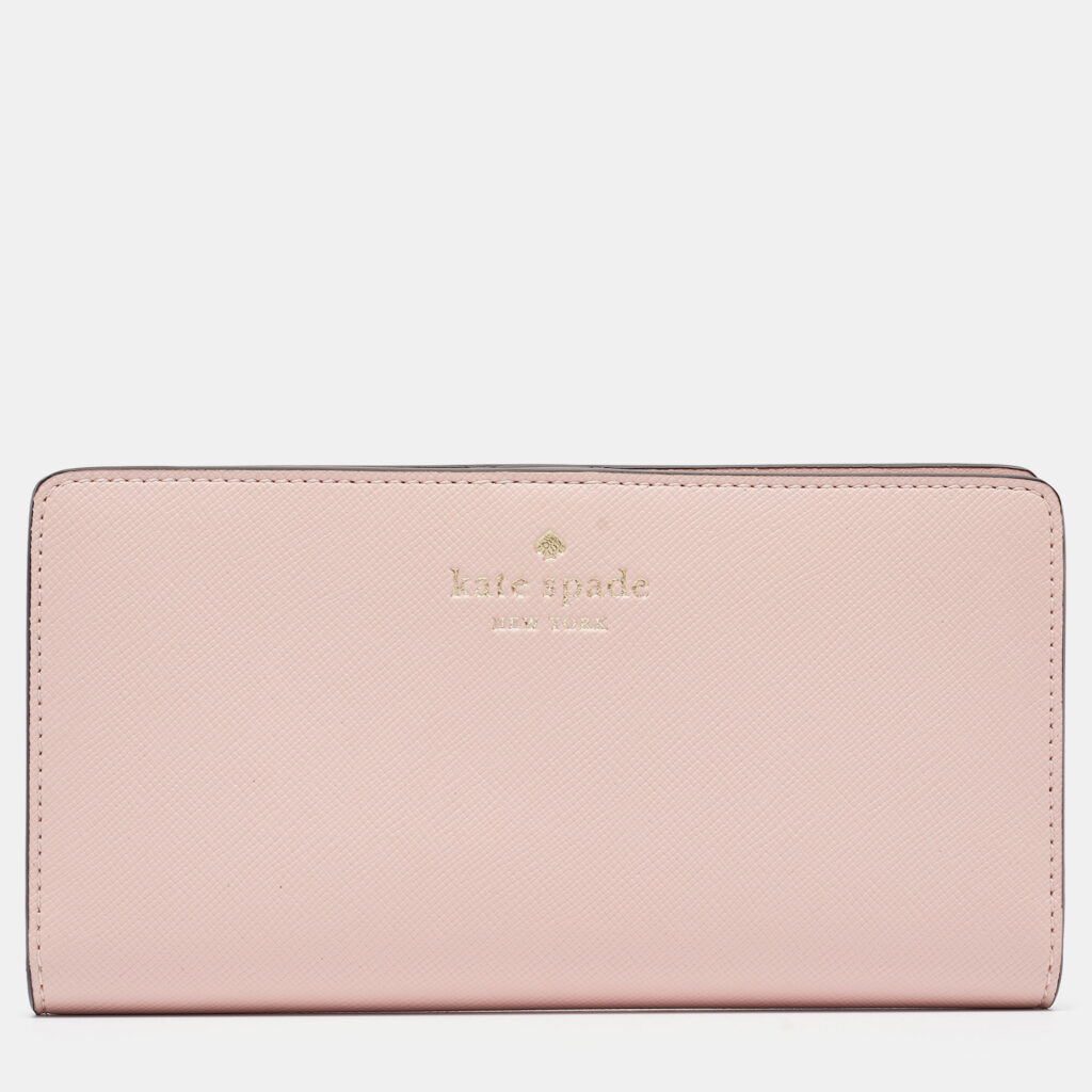 luxury-women-kate-spade-used-handbags-p950385-012 Kate Spade Pink Leather Bifold Wallet