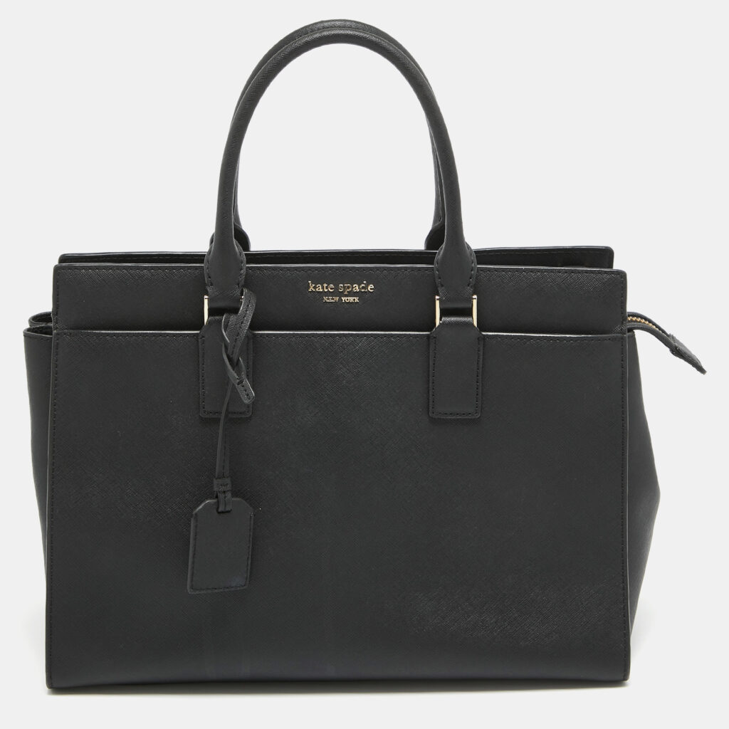 luxury-women-kate-spade-used-handbags-p954519-006 Kate Spade Black Leather New York Cameron Street Tote