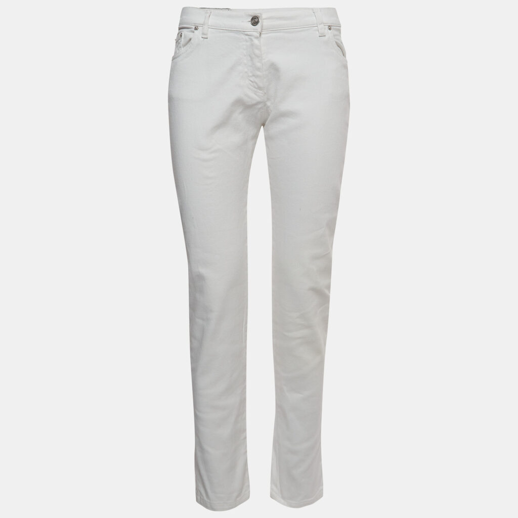 luxury-women-kenzo-jeans-used-clothes-p913125-001 Kenzo White Denim Slim Fit Jeans S