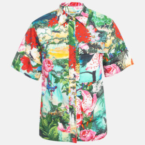 Kenzo X Disney Multicolor The Jungle Book Print Cotton Short Sleeve Shirt M