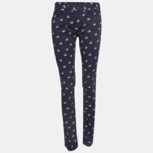 Kenzo Navy Blue Printed Denim Jeans M Waist 30"
