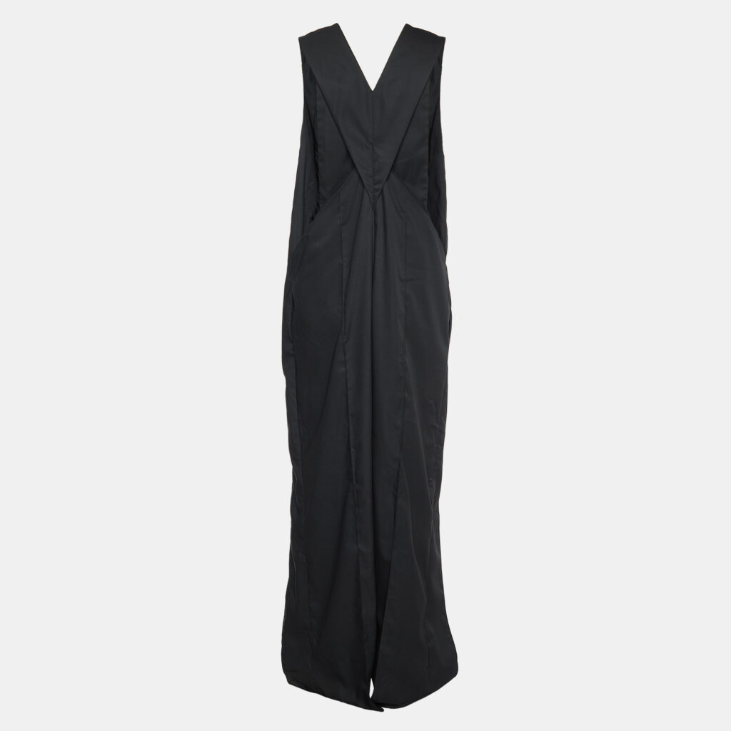 luxury-women-kenzo-new-clothes-p998873-005 Kenzo Black Crepe V Neck Sleeveless Jumpsuit M