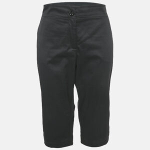 Kenzo Black Cotton Bermuda Shorts XL
