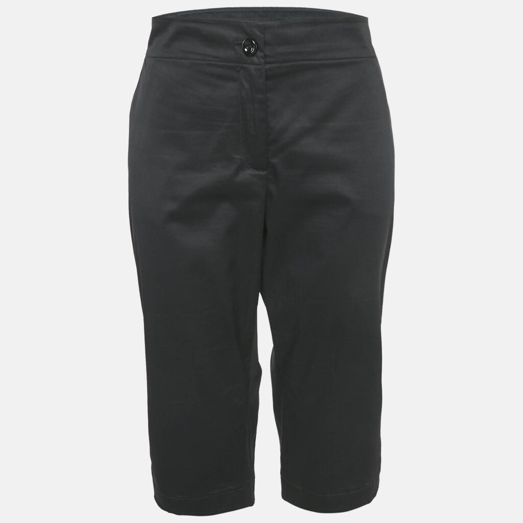 Kenzo Black Cotton Bermuda Shorts XL