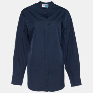 Kenzo Memento Collection Navy Blue Cotton Button Down Shirt S