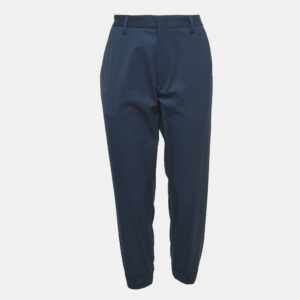 Kenzo Navy Blue Wool Blend Trousers M