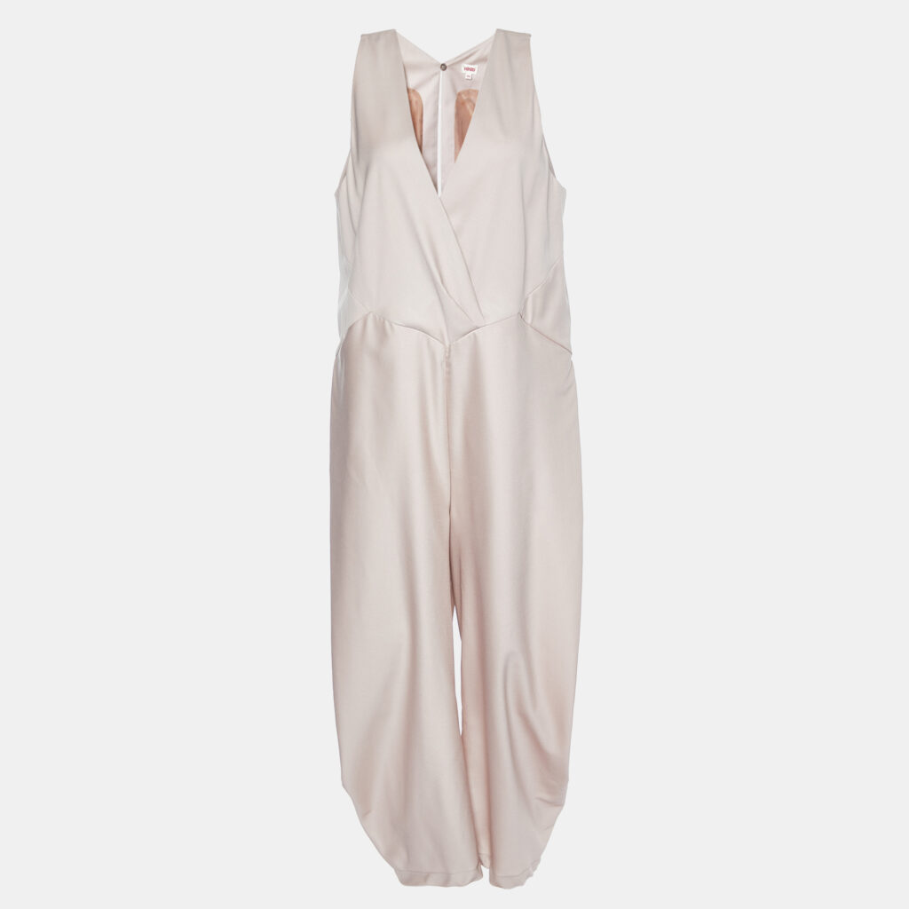 luxury-women-kenzo-used-clothes-p990724-001 Kenzo Pink Wool & Silk Sleeveless Jumpsuit L