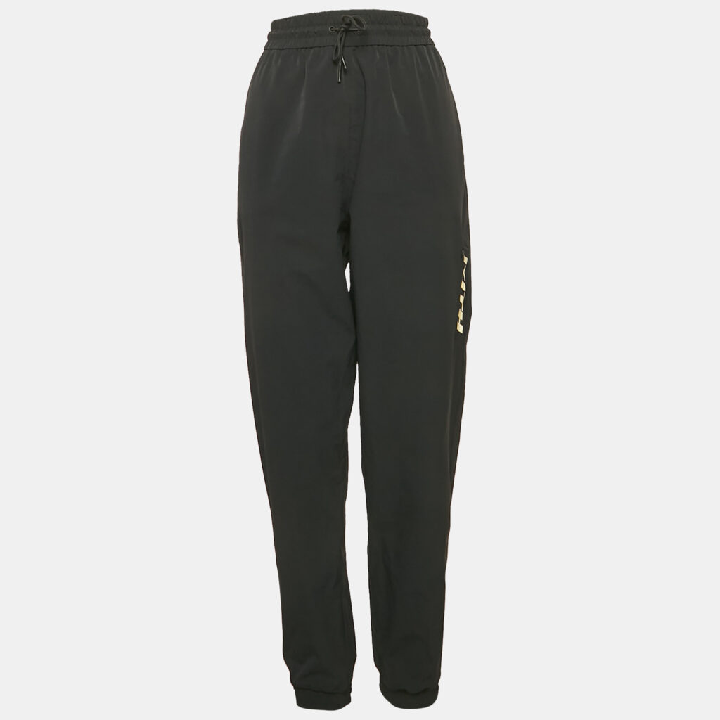 luxury-women-kith-used-clothes-p1126776-002 Kith Black Logo Print Nylon Jogger Pants L