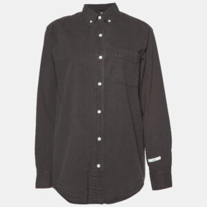 Kith Brown Cotton Seersucker Ora Button Down Shirt XS