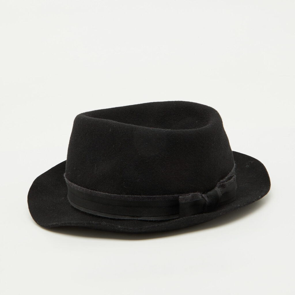 luxury-women-lanvin-used-accessories-p1131056-006 Lanvin Black Rabbit Felt Fedora Hat Size 59