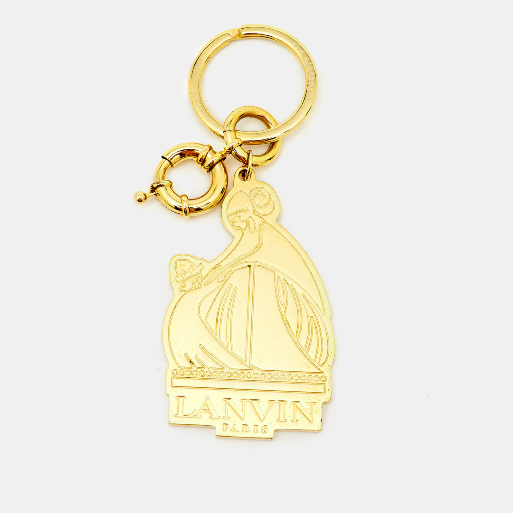 luxury-women-lanvin-used-accessories-p1160260-001 Lanvin Gold Tone Keychain