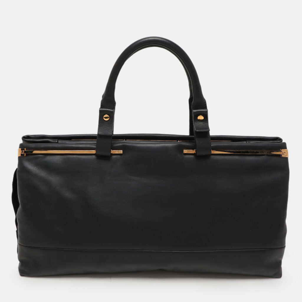 luxury-women-lanvin-used-handbags-p1124562-002.jpg Lanvin Black Leather Satchel