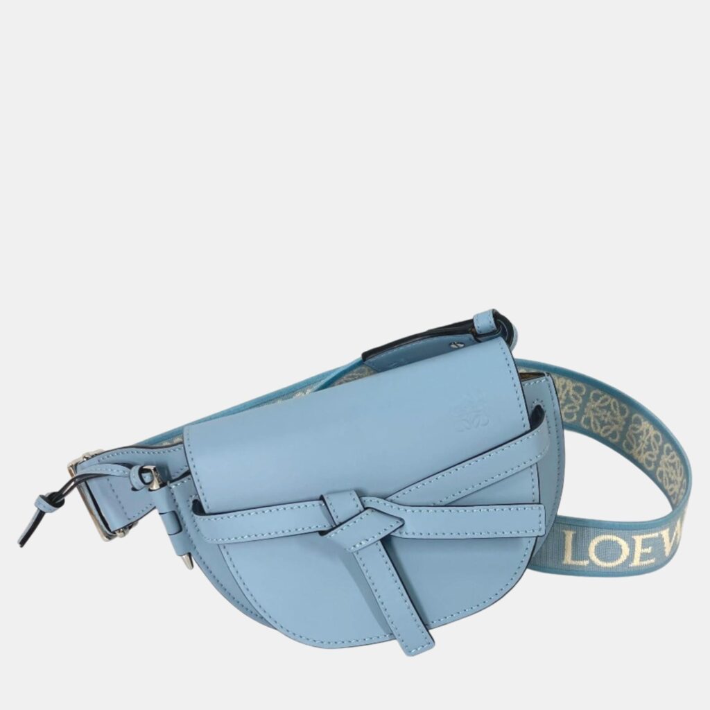 luxury-women-loewe-used-handbags-p1043858-002 Loewe onyx blue Pochette Crossbody Bag
