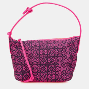 Loewe Pink Small Anagram Canvas Cubi Bag