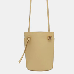 Loewe Dice Pocket Light Beige Leather Shoulder Bag