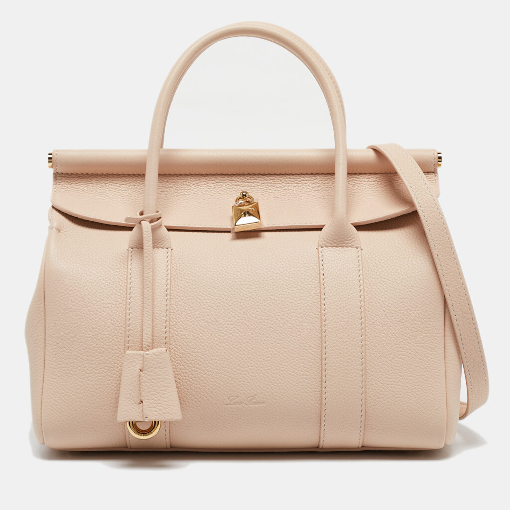 luxury-women-loro-piana-new-handbags-p1107246-021 Loro Piana Pink Leather Loom L25 Satchel
