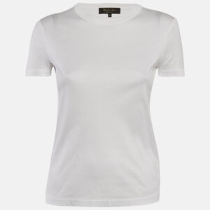 loro piana white cotton jersey crew neck t-shirt xs