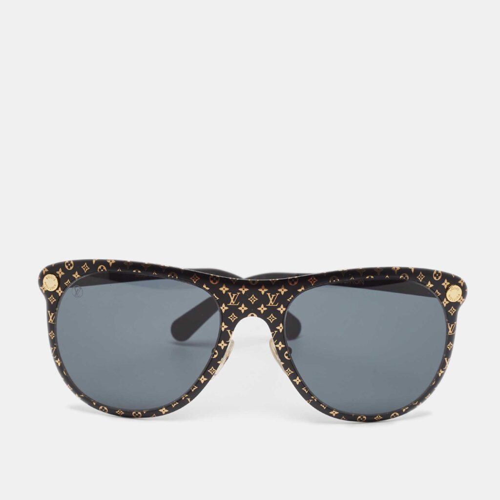 luxury-women-louis-vuitton-used-accessories-p1077377-001 Louis Vuitton Black/Gold Z0966U Monogram Vertigo Sunglasses